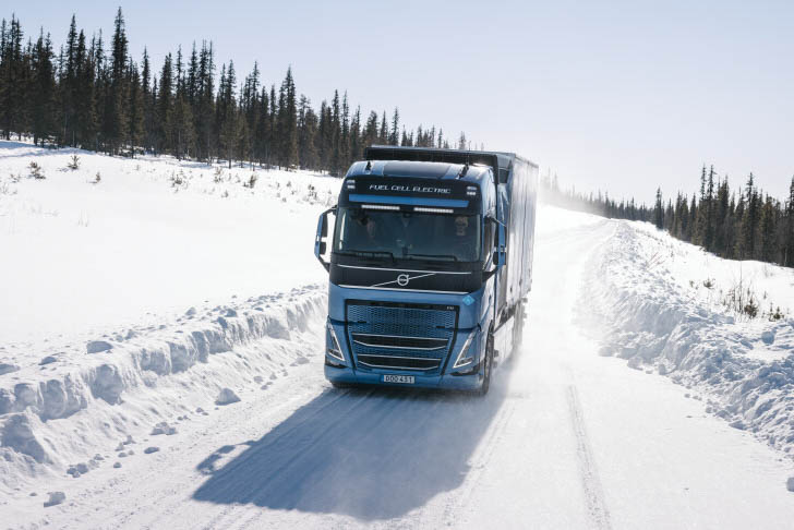 Volvo começa a testar caminhões a hidrogênio